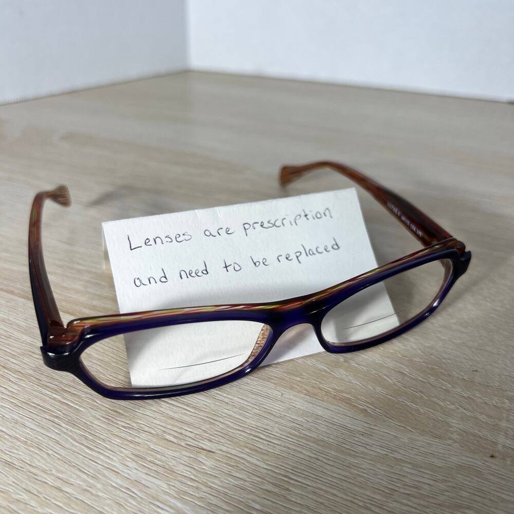 Face A Face Mayas 4 Col.375 Eyeglasses Purple Multicolor Frames 54-15